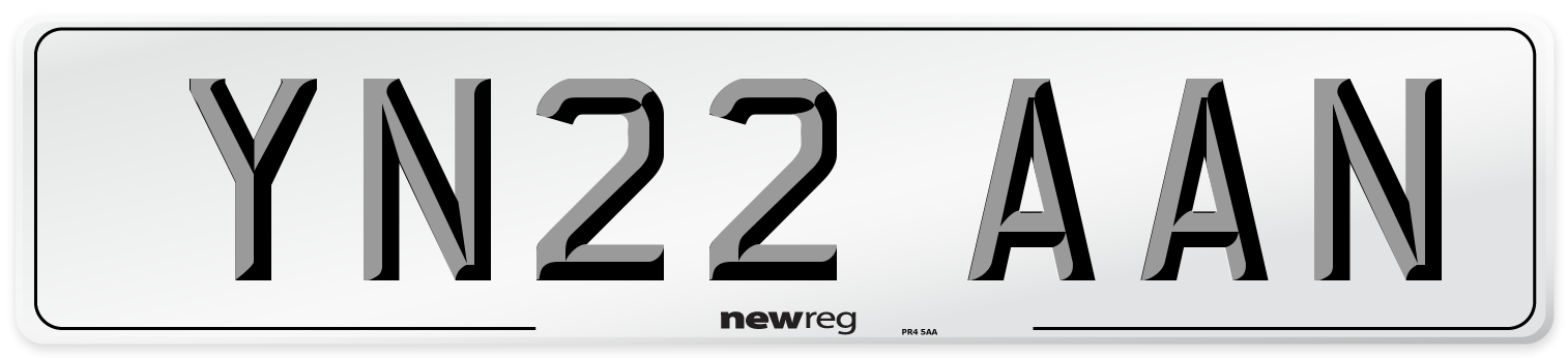 YN22 AAN Number Plate from New Reg